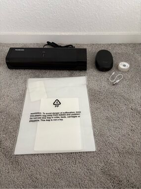 NWOT Black Laminator and Portable Label Maker